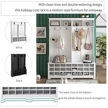 Amazon.com: Knocbel Modern Entryway Coat Garment Rack